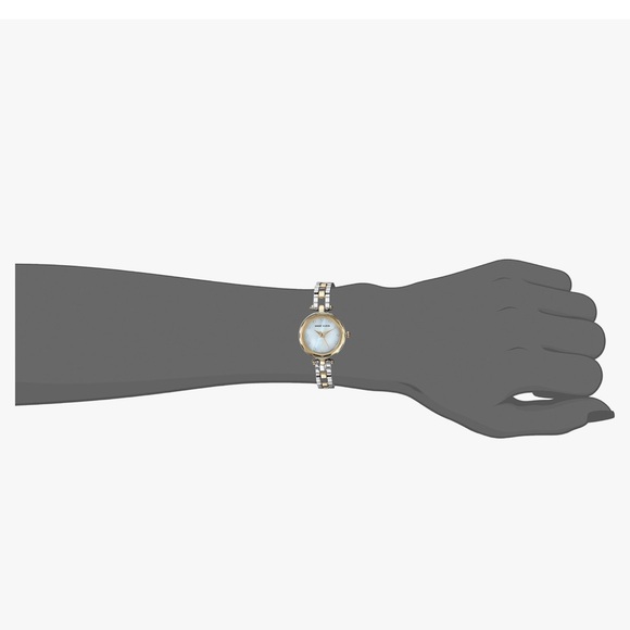 Anne Klein Two Tone Watch with Crystal Accent - Picture 3 of 3